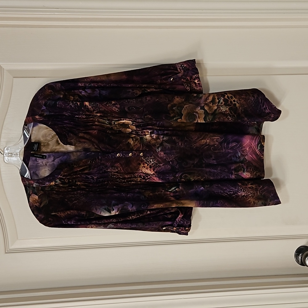 Top - Purple/Green/Tan